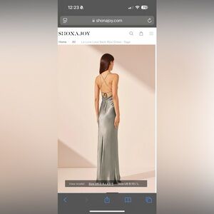 Shona joy size 0

Hemmed
5’9-10ish  with heels 
Only worn once